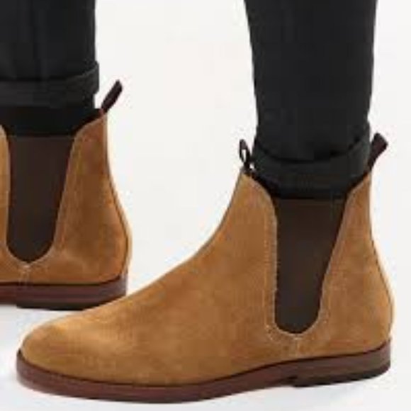 hudson london tonti suede chelsea boot